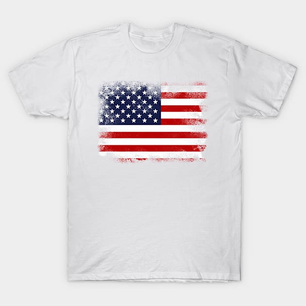 US flag isolated T-Shirt by psychoshadow